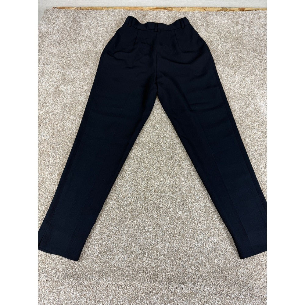 Garfield & Marks Womens 2P Black High Rise Pleated Tapered Sydney Trouser‎ Pants